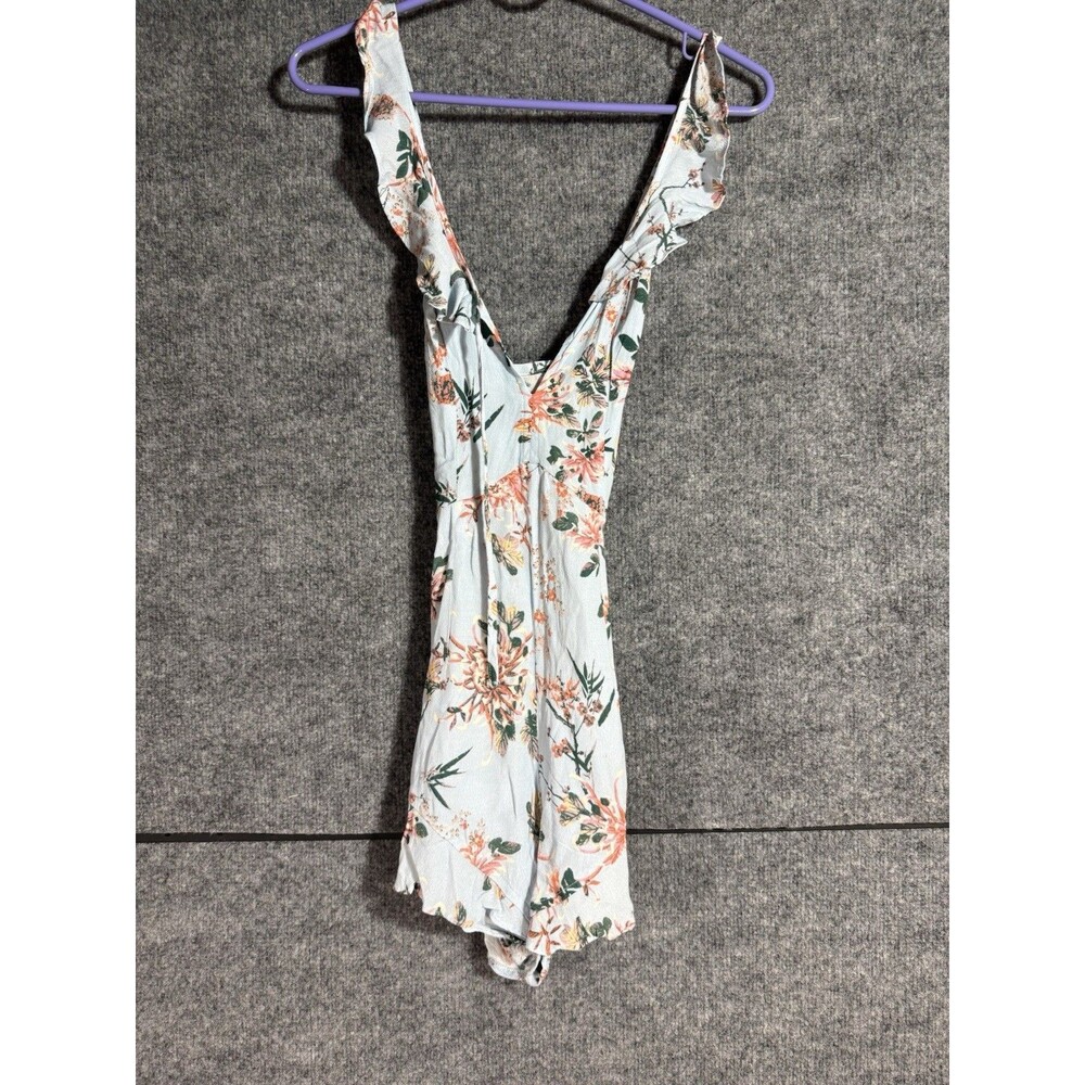 Flynn Skye Blue Floral Strappy Romper – Size XS